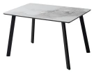 Стол ТИК ТАК 120 PANDORA LIGHT, керамика / Черный каркас М-City