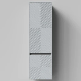 Пенал Соло 45, пример RAL 7040 Серое окно, матовая, подвесной, правый