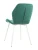 DC826 Стул мягкий, ИЗУМРУД#G62-18 велюр, каркас металл белый КРУГЛЫЙ