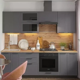 Модульная кухня Глетчер-02 Маренго силк