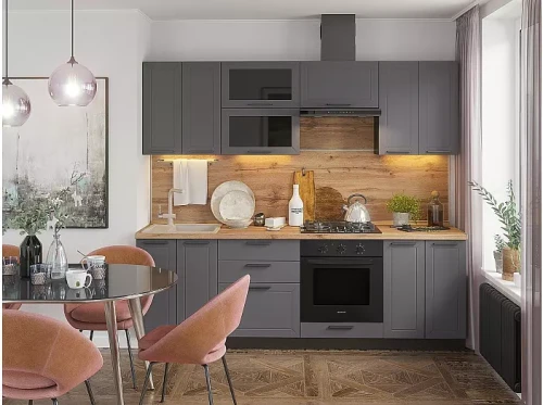 Кухонный гарнитур Глетчер-02 Маренго силк