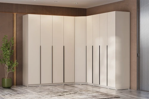 Шкаф с наполнением (23 полки + 3 штанги) ШК 5, Меланж