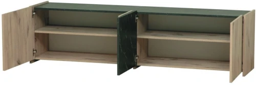 Адажио 56.01 Тумба под ТВ небула/мрамор черный