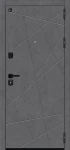 Входная дверь BRAVO Граффити-5/SBlack Slate Art/Look Art/Лунный камень