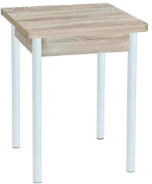 Эко 60х60 стол обеденный раскладной / Дуб сонома/белый