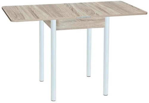 Эко 60х60 стол обеденный раскладной / Дуб сонома/белый
