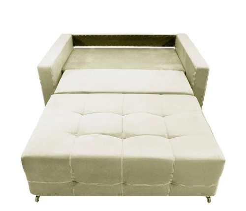 Диван аккордеон Марс велюр бежевый 140