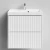 Тумба Тач 60 подвесной, белый глянец Vodok с раковиной в комплекте