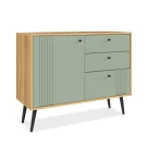 Комод Вега Саксония 105, серо-зеленый