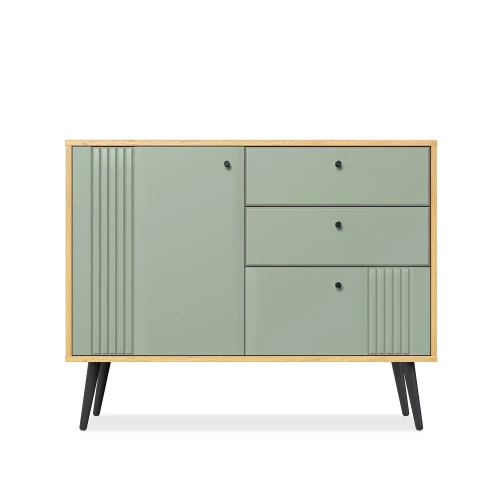 Комод Вега Саксония 105, серо-зеленый