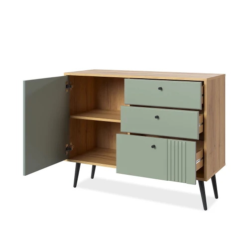 Комод Вега Саксония 105, серо-зеленый