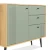 Комод Вега Саксония 105, серо-зеленый