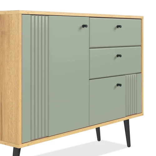Комод Вега Саксония 105, серо-зеленый