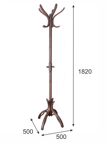 Вешалка напольная В 12Н темно-коричневый