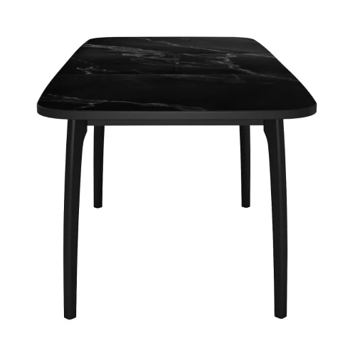Стол DikLine MK40 Керамика Черный мрамор/подстолье черное/опоры черные