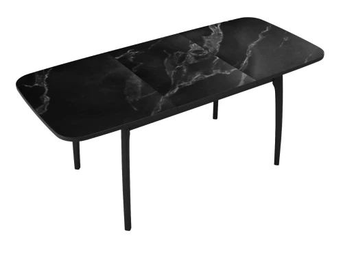 Стол DikLine MK40 Керамика Черный мрамор/подстолье черное/опоры черные
