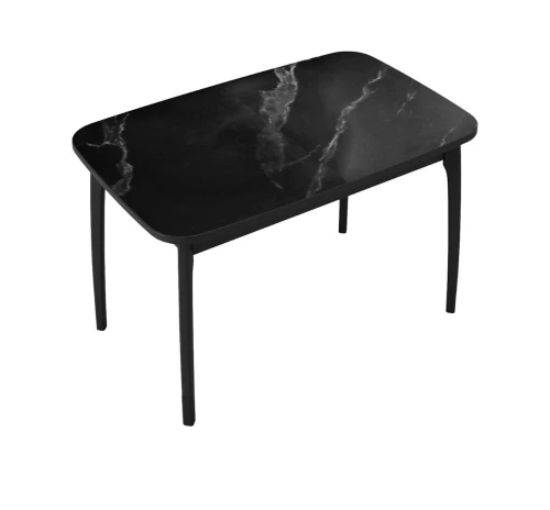 Стол DikLine MK40 Керамика Черный мрамор/подстолье черное/опоры черные