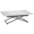Стол универсальный трансформируемый АНДРЭ Loft ЛДСП белый/чёрный