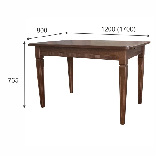 Стол обеденный Васко В 86Н орех 120/170*80