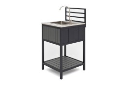 Модуль уличной кухни из алюминия BASE (мойка из нержавеющей стали)