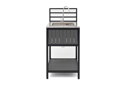 Модуль уличной кухни из алюминия BASE (мойка из нержавеющей стали)