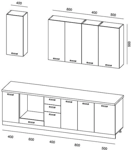 Кухня Грейс Комплектация 4