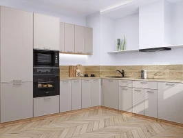 Угловая модульная кухня Квадро-02 Кашемир Дуб вотан 2140*2400/2150*600