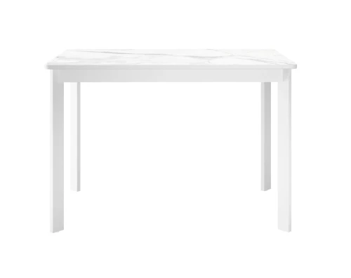 Стол DikLine LK110 Керамика Белый мрамор/подстолье белое/опоры белые