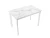 Стол DikLine LK110 Керамика Белый мрамор/подстолье белое/опоры белые