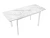 Стол DikLine LK110 Керамика Белый мрамор/подстолье белое/опоры белые
