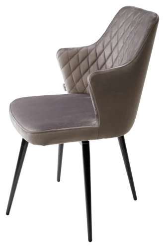 Стул HERMAN 360 град. ГРАФИТ #14, велюр / черный каркас М-City