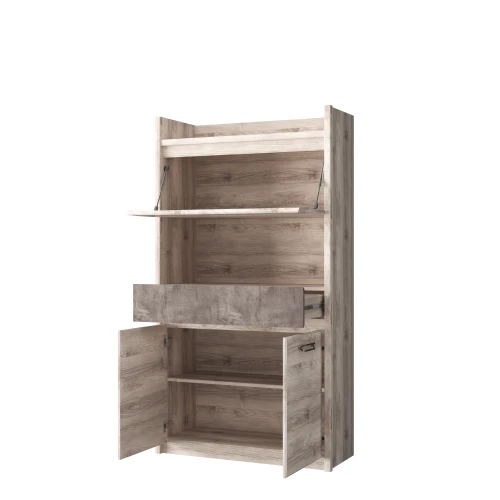 Шкаф 3D1SN, JAZZ, цвет Каштан найроби/Оникс