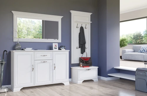 Зеркало 130, TIFFANY, цвет вудлайн кремовый