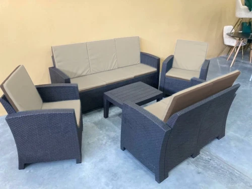 Комплект мебели под искусственный ротанг для отдыха Калифорния «California Company Set» арт.77787/77763/77770/77794П