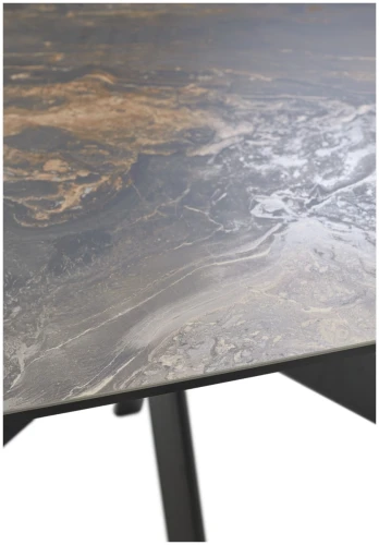 Стол BELLUNO 160 KL-176, итальянская керамика/ черный каркас, ®DISAUR