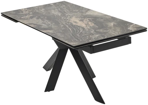Стол BELLUNO 160 KL-176, итальянская керамика/ черный каркас, ®DISAUR