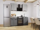 Кухонный гарнитур Фрейм-07 Grey Silk/Stormy Silk