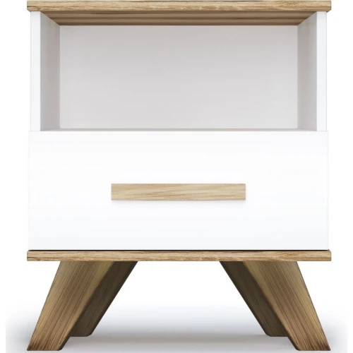 Тумба Вега Скандинавия, белый глянец