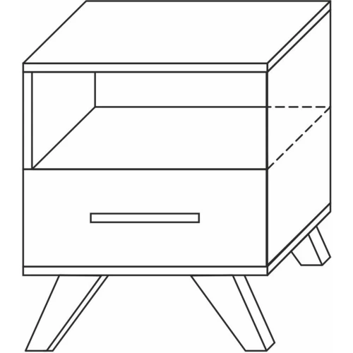 Тумба Вега Скандинавия, белый глянец