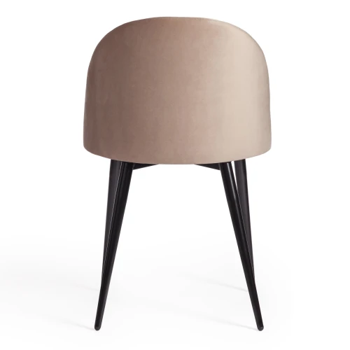 Стул MONRO (mod. 710) ткань/металл, бежевый barkhat 5/черный, 55х51х78 см, высота до сиденья 47 см (Комплект из 4 шт.)