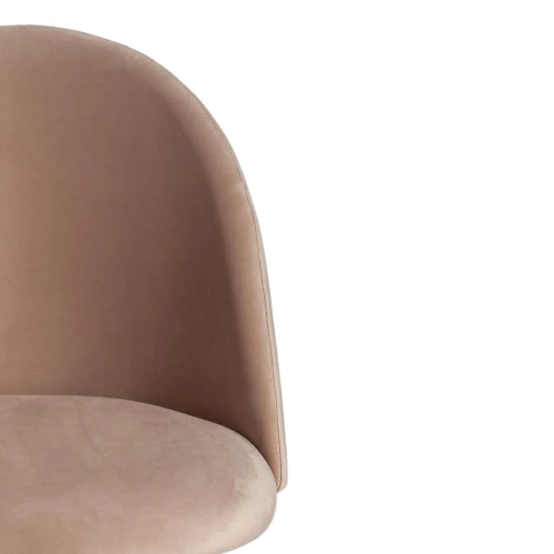 Стул MONRO (mod. 710) ткань/металл, бежевый barkhat 5/черный, 55х51х78 см, высота до сиденья 47 см (Комплект из 4 шт.)