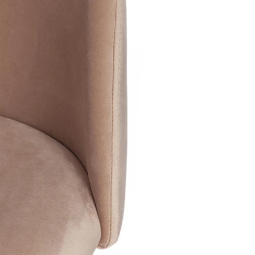 Стул MONRO (mod. 710) ткань/металл, бежевый barkhat 5/черный, 55х51х78 см, высота до сиденья 47 см (Комплект из 4 шт.)