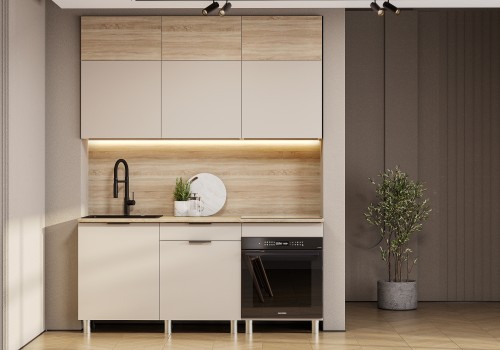 Кухонный гарнитур "Сити Стайл" (1,8м) Меланж/Дуб Сонома