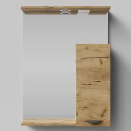 Зеркало Марко 60, ручки Черные, Дуб Тортуга ПВХ 2357-43, правый