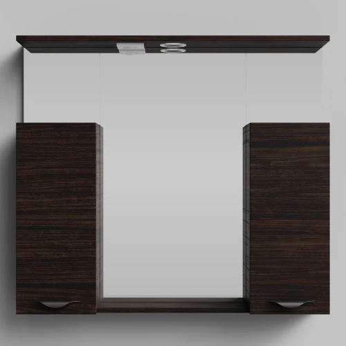 Зеркало Марко 90, ручки Черные, Палисандр ПВХ 43101