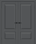 Двойная межкомнатная дверь BRAVO Прима-22 Stormy Silk