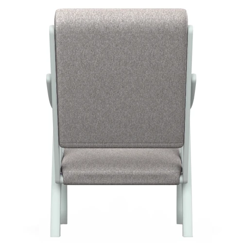 Кресло Вега 10 ткань серый, каркас снег