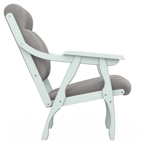 Кресло Вега 10 ткань серый, каркас снег