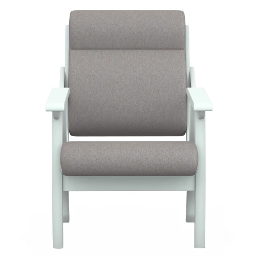 Кресло Вега 10 ткань серый, каркас снег