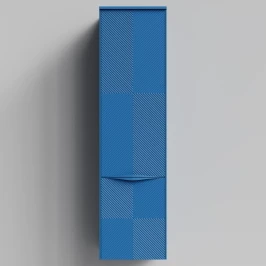 Пенал Липс 40, пример RAL 5019 Капри синий, матовая, подвесной, левый